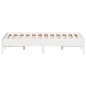vidaXL Estructura de cama de madera maciza de pino blanco 140x190 cm vidaXL Estructura de cama de madera maciza de pino blanco 140x190 cm