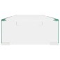 vidaXL Soporte para TV/Elevador monitor cristal claro 80x30x13 cm vidaXL Soporte para TV/Elevador monitor cristal claro 80x30x13 cm