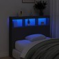 vidaXL Cabecero de cama con LED negro 120x17x102 cm vidaXL Cabecero de cama con LED negro 120x17x102 cm
