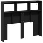 vidaXL Cabecero de cama con LED negro 120x17x102 cm vidaXL Cabecero de cama con LED negro 120x17x102 cm