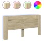 vidaXL Cabecero de cama con LED roble Sonoma 200x16,5x103,5 cm vidaXL Cabecero de cama con LED roble Sonoma 200x16,5x103,5 cm