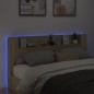 vidaXL Cabecero de cama con LED roble Sonoma 200x16,5x103,5 cm vidaXL Cabecero de cama con LED roble Sonoma 200x16,5x103,5 cm