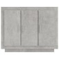 vidaXL Aparador de madera contrachapada gris hormigón 92x35x75 cm vidaXL Aparador de madera contrachapada gris hormigón 92x35x75 cm