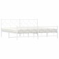 vidaXL Estructura cama metal con cabecero y pie cama blanco 193x203 cm vidaXL Estructura cama metal con cabecero y pie cama blanco 193x203 cm