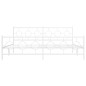 vidaXL Estructura cama metal con cabecero y pie cama blanco 193x203 cm vidaXL Estructura cama metal con cabecero y pie cama blanco 193x203 cm
