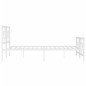 vidaXL Estructura cama metal con cabecero y pie cama blanco 193x203 cm vidaXL Estructura cama metal con cabecero y pie cama blanco 193x203 cm