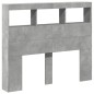 vidaXL Cabecero de cama con luz LED gris hormigón 100x17x102 cm vidaXL Cabecero de cama con luz LED gris hormigón 100x17x102 cm