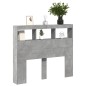 vidaXL Cabecero de cama con luz LED gris hormigón 100x17x102 cm vidaXL Cabecero de cama con luz LED gris hormigón 100x17x102 cm