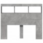 vidaXL Cabecero de cama con luz LED gris hormigón 100x17x102 cm vidaXL Cabecero de cama con luz LED gris hormigón 100x17x102 cm