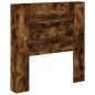 vidaXL Cabecero de cama con luz LED roble ahumado 100x16,5x103,5 cm vidaXL Cabecero de cama con luz LED roble ahumado 100x16,5x103,5 cm