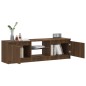 vidaXL Mueble de TV con luces LED marrón roble 120x30x35,5 cm