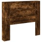 vidaXL Cabecero de cama con luz LED roble ahumado 120x16,5x103,5 cm vidaXL Cabecero de cama con luz LED roble ahumado 120x16,5x103,5 cm