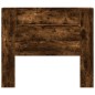 vidaXL Cabecero de cama con luz LED roble ahumado 120x16,5x103,5 cm vidaXL Cabecero de cama con luz LED roble ahumado 120x16,5x103,5 cm