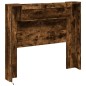 vidaXL Cabecero de cama con luz LED roble ahumado 120x16,5x103,5 cm vidaXL Cabecero de cama con luz LED roble ahumado 120x16,5x103,5 cm