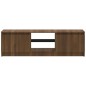 vidaXL Mueble de TV con luces LED marrón roble 120x30x35,5 cm