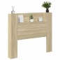 vidaXL Cabecero de cama con luz LED roble Sonoma 120x16,5x103,5 cm vidaXL Cabecero de cama con luz LED roble Sonoma 120x16,5x103,5 cm