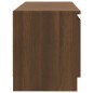 vidaXL Mueble de TV con luces LED marrón roble 120x30x35,5 cm