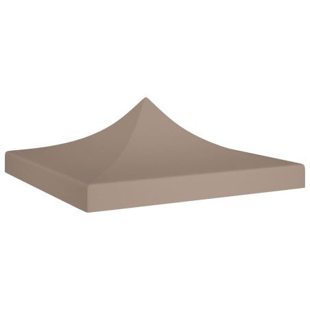 vidaXL Techo de carpa para celebraciones gris taupé 2x2 m 270 g/m² 