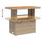 vidaXL Set de comedor jardín con cojines 4 pzas ratán sintético beige vidaXL Set de comedor jardín con cojines 4 pzas ratán sintético beige
