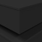 vidaXL Mesa de centro con luces LED negro 50x50x40 cm