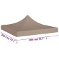 vidaXL Techo de carpa para celebraciones gris taupé 2x2 m 270 g/m² vidaXL Techo de carpa para celebraciones gris taupé 2x2 m 270 g/m²