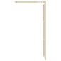 vidaXL Mampara puerta de ducha vidrio transparente ESG dorado 90x195cm vidaXL Mampara puerta de ducha vidrio transparente ESG dorado 90x195cm