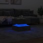 vidaXL Mesa de centro con luces LED gris hormigón 50x50x40 cm vidaXL Mesa de centro con luces LED gris hormigón 50x50x40 cm