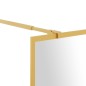 vidaXL Mampara puerta de ducha vidrio transparente ESG dorado 90x195cm vidaXL Mampara puerta de ducha vidrio transparente ESG dorado 90x195cm