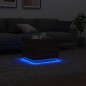 vidaXL Mesa de centro con luces LED marrón roble 50x50x40 cm vidaXL Mesa de centro con luces LED marrón roble 50x50x40 cm