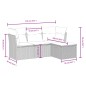 vidaXL Set de sofás de jardín 4 pzas y cojines ratán sintético marrón vidaXL Set de sofás de jardín 4 pzas y cojines ratán sintético marrón