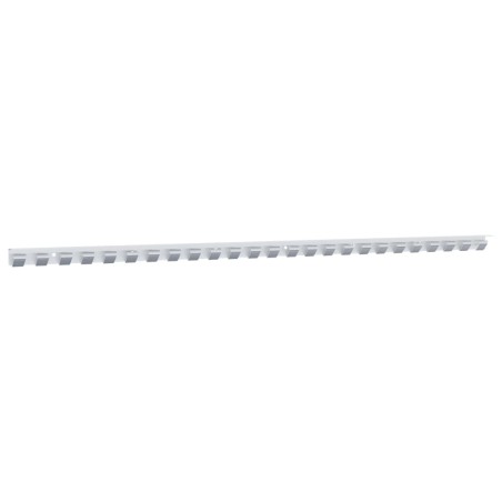 vidaXL Riel de cortina acero inoxidable plateado 1 m