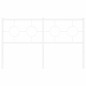 vidaXL Cabecero de metal blanco 140 cm vidaXL Cabecero de metal blanco 140 cm