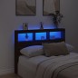 vidaXL Cabecero de cama con luz LED marrón roble 140x17x102 cm vidaXL Cabecero de cama con luz LED marrón roble 140x17x102 cm