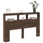 vidaXL Cabecero de cama con luz LED marrón roble 160x17x102 cm vidaXL Cabecero de cama con luz LED marrón roble 160x17x102 cm