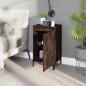vidaXL Mesitas noche 2 uds madera contrachapada roble humo 40x35x70 cm vidaXL Mesitas noche 2 uds madera contrachapada roble humo 40x35x70 cm
