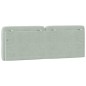 vidaXL Cabecero de cama acolchado terciopelo gris claro 140 cm vidaXL Cabecero de cama acolchado terciopelo gris claro 140 cm