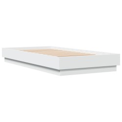 vidaXL Estructura de cama madera de ingeniería blanca 75x190 cm