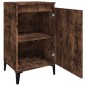 vidaXL Mesitas noche 2 uds madera contrachapada roble humo 40x35x70 cm vidaXL Mesitas noche 2 uds madera contrachapada roble humo 40x35x70 cm