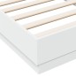 vidaXL Estructura de cama madera de ingeniería blanca 75x190 cm vidaXL Estructura de cama madera de ingeniería blanca 75x190 cm