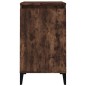 vidaXL Mesitas noche 2 uds madera contrachapada roble humo 40x35x70 cm vidaXL Mesitas noche 2 uds madera contrachapada roble humo 40x35x70 cm