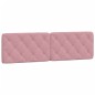 vidaXL Cabecero de cama acolchado terciopelo rosa 180 cm
