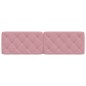 vidaXL Cabecero de cama acolchado terciopelo rosa 180 cm