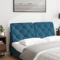 vidaXL Cabecero de cama acolchado terciopelo azul 140 cm vidaXL Cabecero de cama acolchado terciopelo azul 140 cm