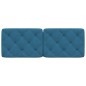 vidaXL Cabecero de cama acolchado terciopelo azul 140 cm vidaXL Cabecero de cama acolchado terciopelo azul 140 cm