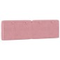 vidaXL Cabecero de cama acolchado terciopelo rosa 160 cm vidaXL Cabecero de cama acolchado terciopelo rosa 160 cm