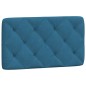vidaXL Cabecero de cama acolchado terciopelo azul 80 cm vidaXL Cabecero de cama acolchado terciopelo azul 80 cm