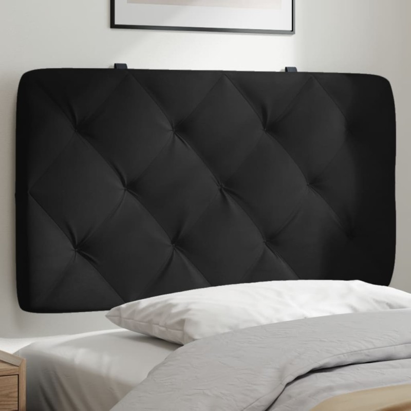 vidaXL Cabecero de cama acolchado terciopelo negro 80 cm vidaXL Cabecero de cama acolchado terciopelo negro 80 cm