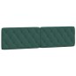 vidaXL Cabecero de cama acolchado terciopelo verde oscuro 200 cm vidaXL Cabecero de cama acolchado terciopelo verde oscuro 200 cm
