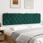 vidaXL Cabecero de cama acolchado terciopelo verde oscuro 200 cm vidaXL Cabecero de cama acolchado terciopelo verde oscuro 200 cm