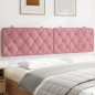 vidaXL Cabecero de cama acolchado terciopelo rosa 200 cm vidaXL Cabecero de cama acolchado terciopelo rosa 200 cm